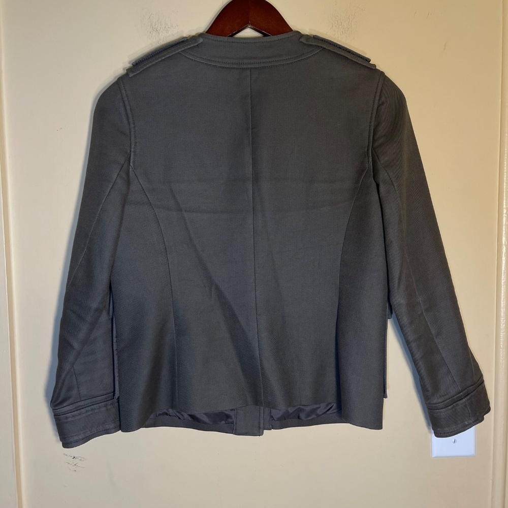 Philipp Plein Women’s Dark Gray Military-Style Jacket - Picture 3 of 10